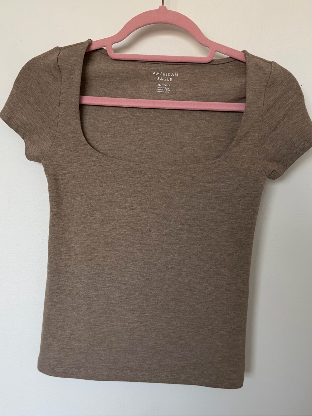 American Eagle Square Neck Short Sleeve Top Size XS